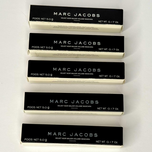5 Marc Jacobs velvet noir major volume mascara .17 oz each - Picture 1 of 7